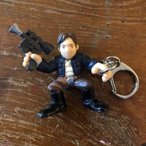 Han Solo and Boba Fett Galactic Heroes Keychain